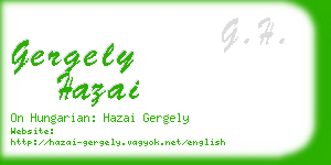 gergely hazai business card